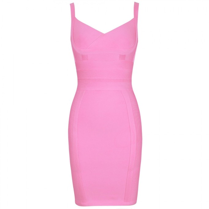 Strappy Sleeveless Backless Mini Bandage Dress PP19055