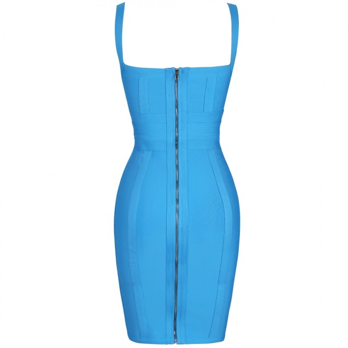 Strappy Sleeveless Backless Mini Bandage Dress PP19055