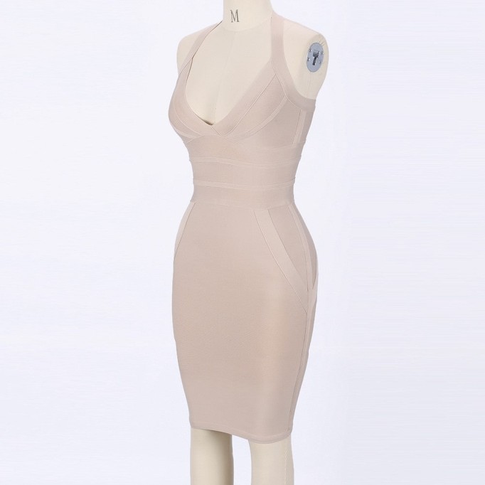 Halter Sleeveless Mini Bandage Dress PP0601