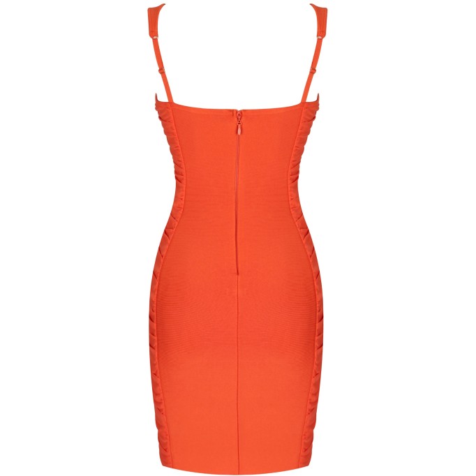 Strappy Sleeveless Wrinkled Mini Bandage Dress PF091901