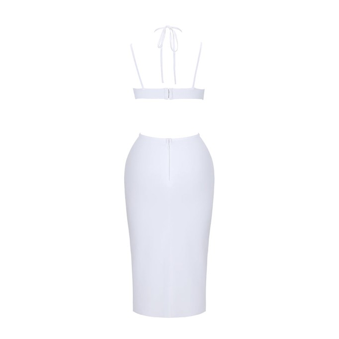 Strappy Sleeveless Cut Out Midi Bandage Dress