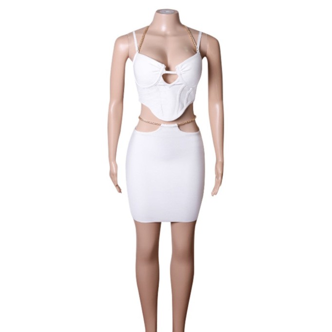 Strappy Sleeveless Cut Out Bandage Set