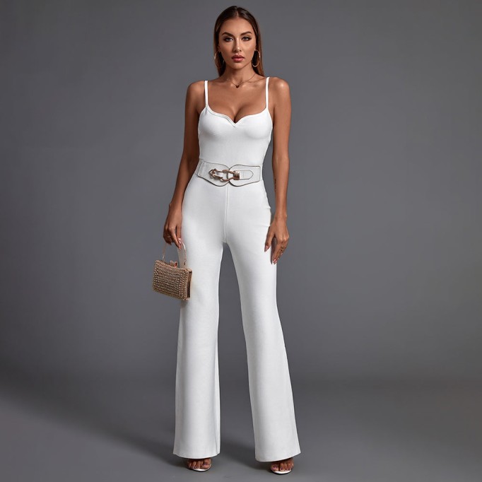 Strappy Sleeveless Backless Bandage Jumpsuit