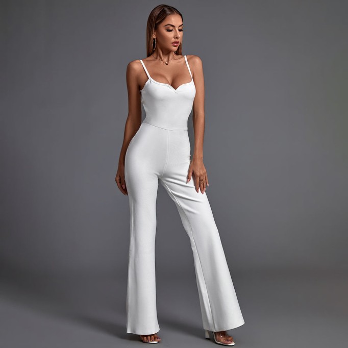 Strappy Sleeveless Backless Bandage Jumpsuit