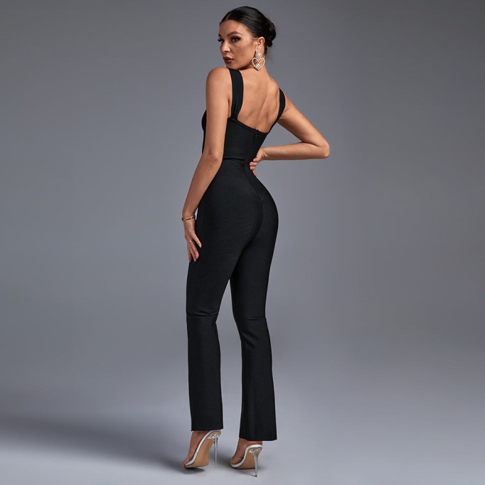 Strappy Hollow Out Bandage Jumpsuit