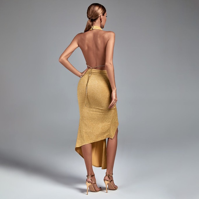 Halter Backless Aphrodite Dress