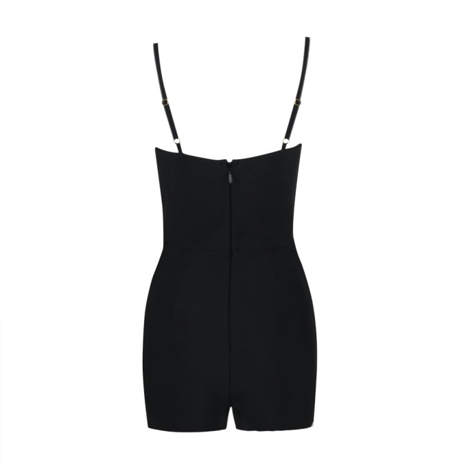 Strappy Sleeveless Diamente Embellished Bandage Jumpsuit HL9172